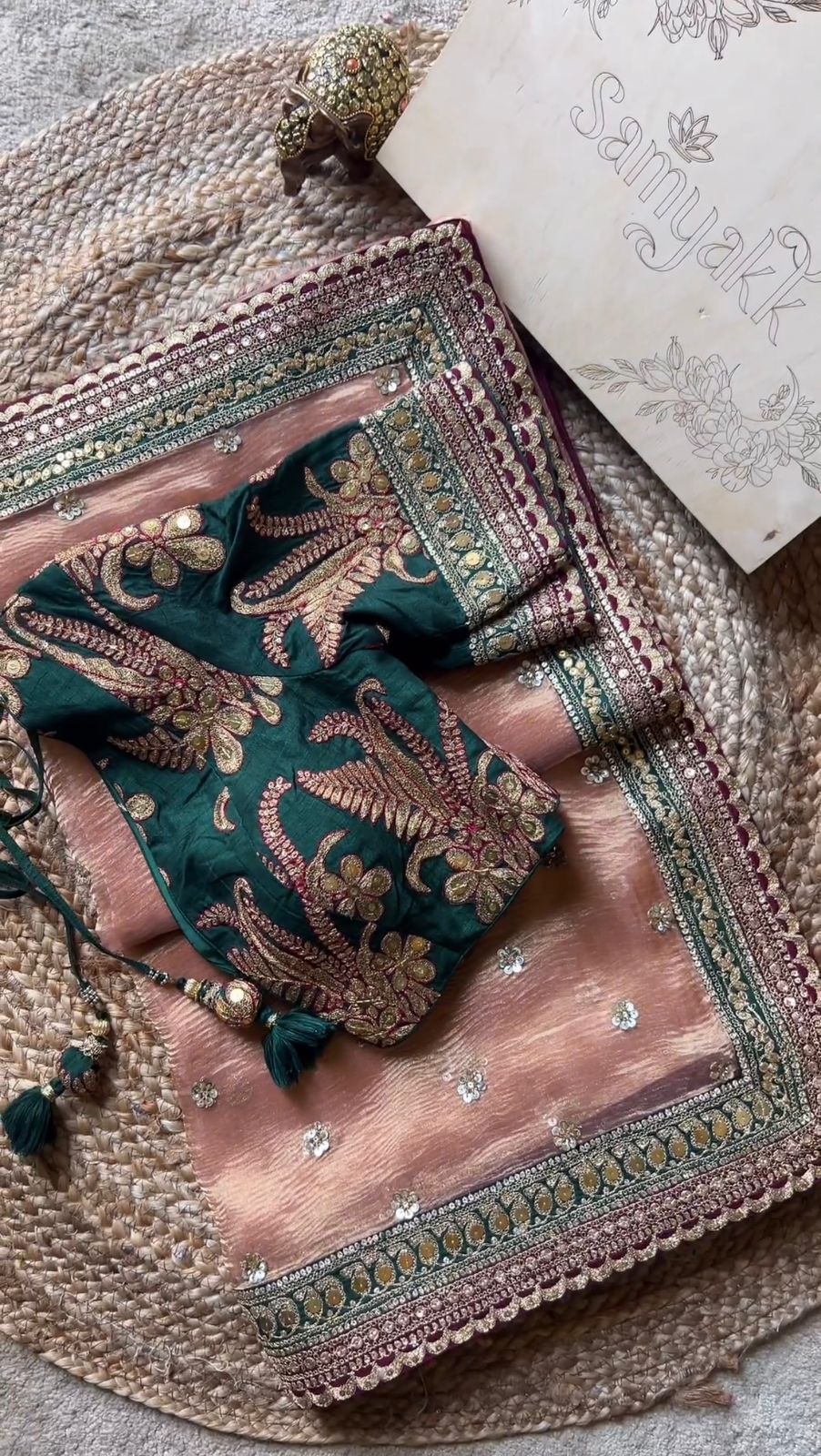 Ethereal Glamour Twil Net Designer Saree with Thread & Sequin Work and Banglory Silk Blouse