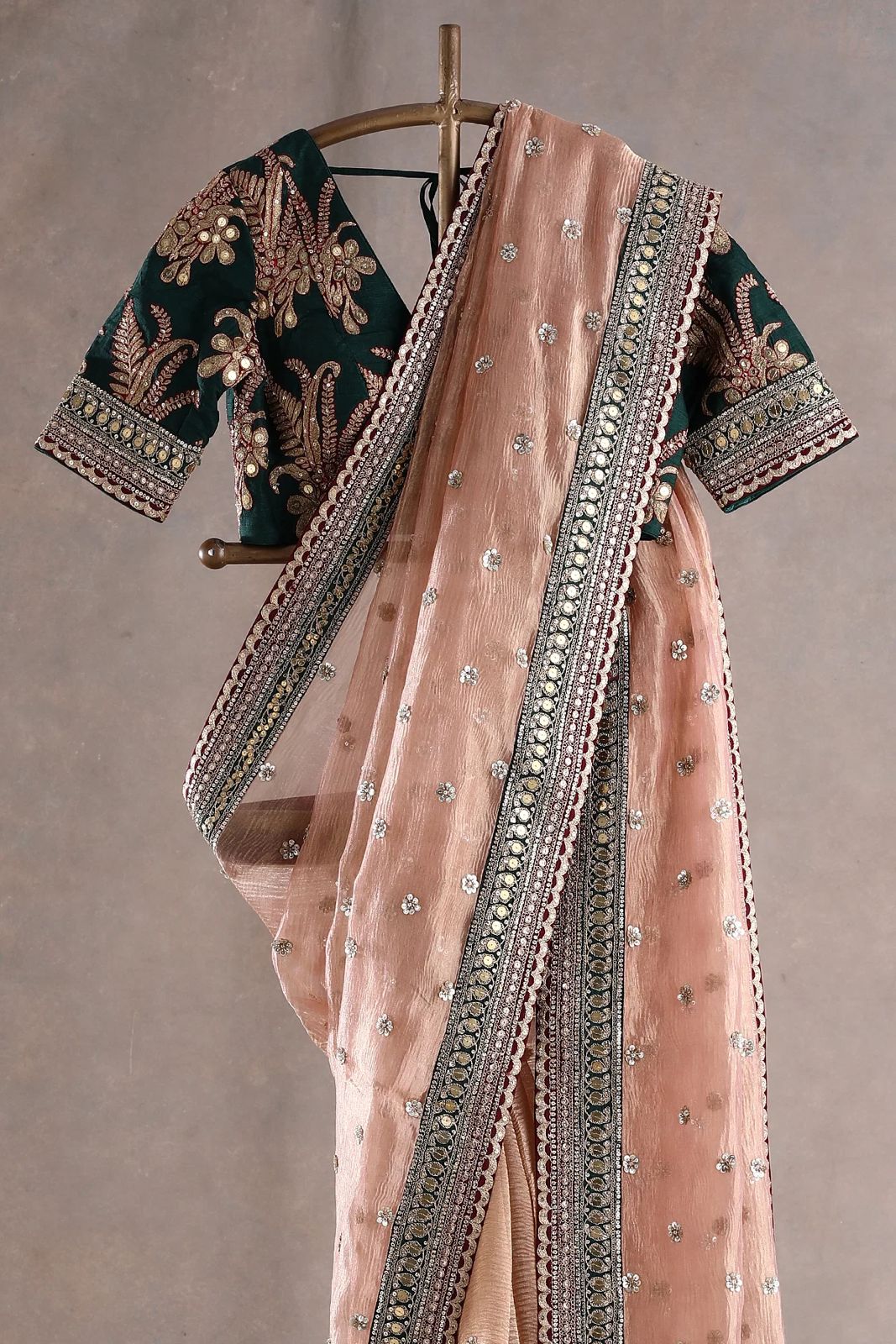 Ethereal Glamour Twil Net Designer Saree with Thread & Sequin Work and Banglory Silk Blouse