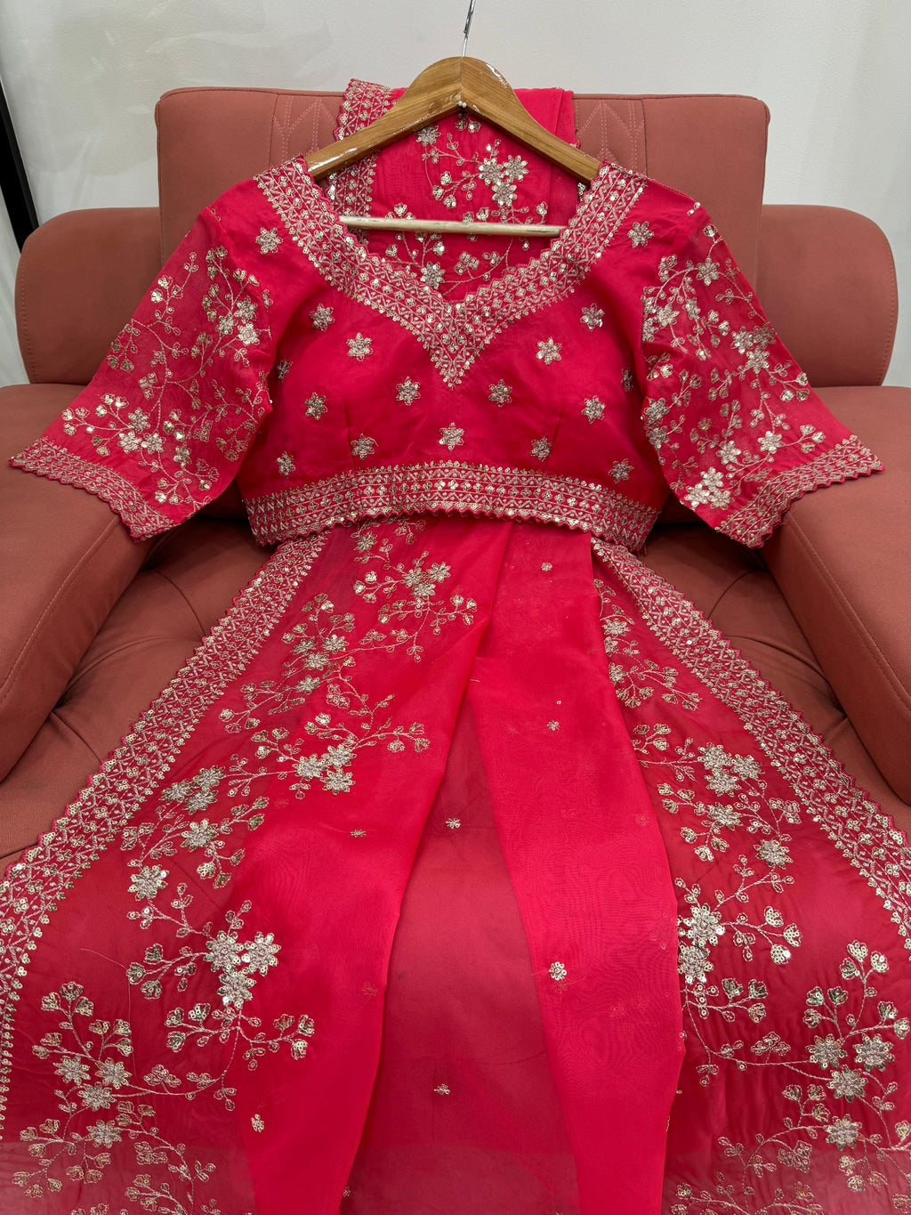 Royal Radiance Premium Tibby Silk Saree with Thread & Sequin Work & Designer Blouse