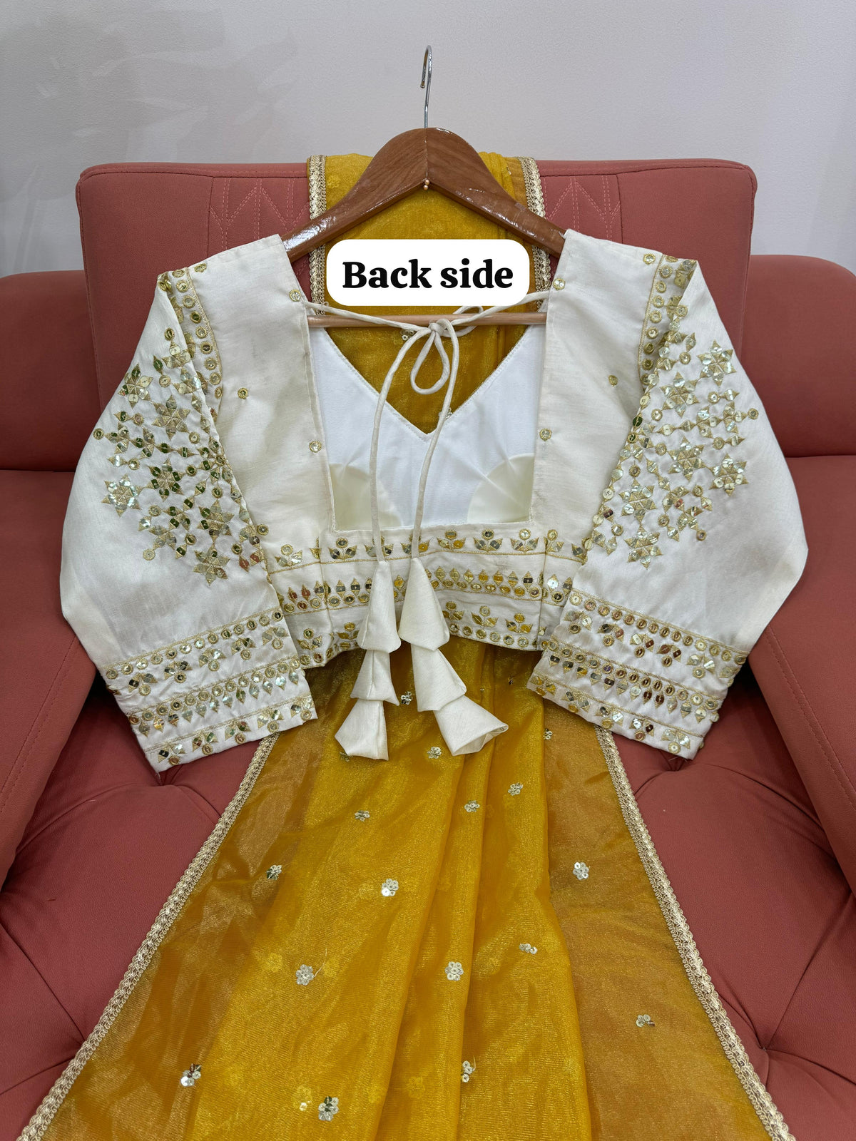 Ethereal Lace Glamour Heavy Twill Net Saree with Thread & Sequin Work & Designer Blouse
