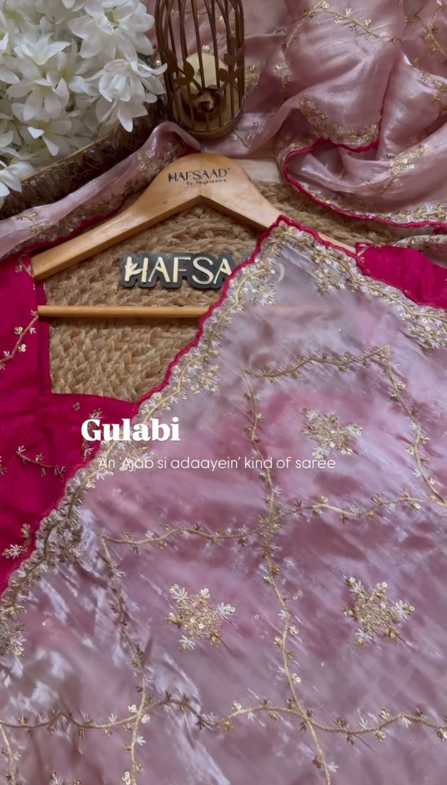 Heavy Zimmy Choo Designer Saree with Thread & Sequin Work
