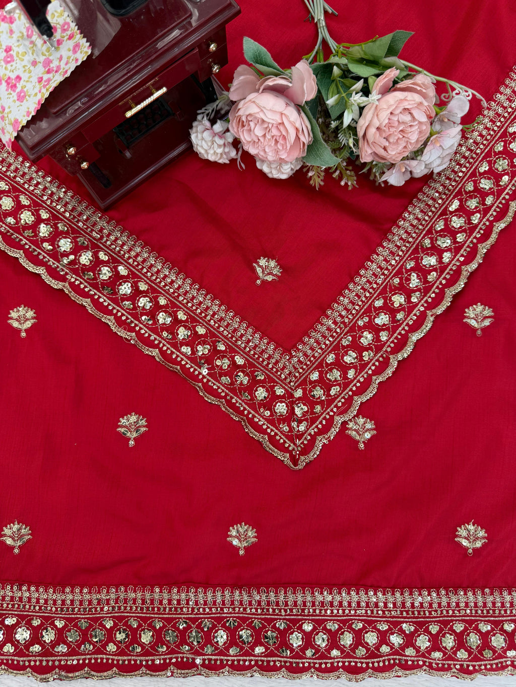Jalpari Silk Saree with Elegant Thread & Sequin Embroidery