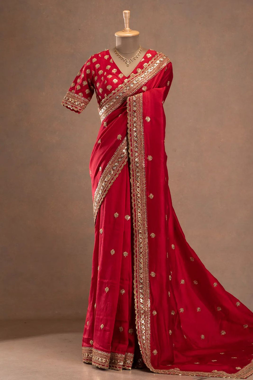 Jalpari Silk Saree with Elegant Thread & Sequin Embroidery