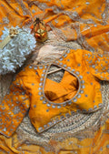 Luxury Fendy Silk Saree with Heavy Beads & Sequin Embroidery