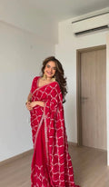 Fendy Silk Designer Saree with Elegant Thread & Sequin Work