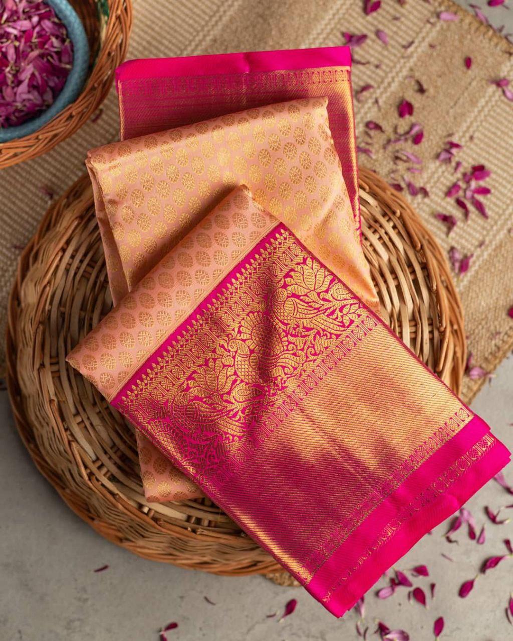 Premium Soft Lichi Silk Saree with Rich Pallu & Jacquard Work