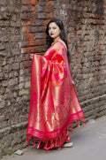 Women's Red Soft Printed Saree for Daily Wear