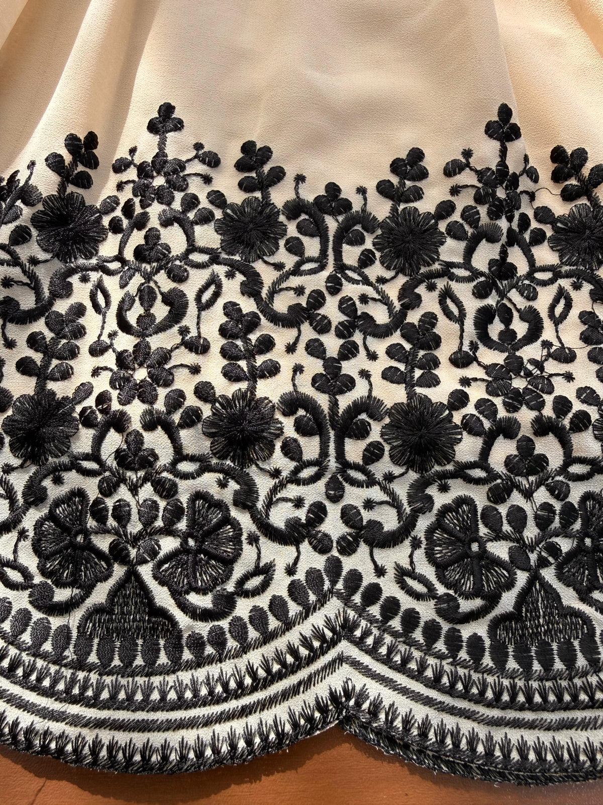 Premium Faux Georgette Plazzo Suit with Elegant Thread Embroidery & Dupatta