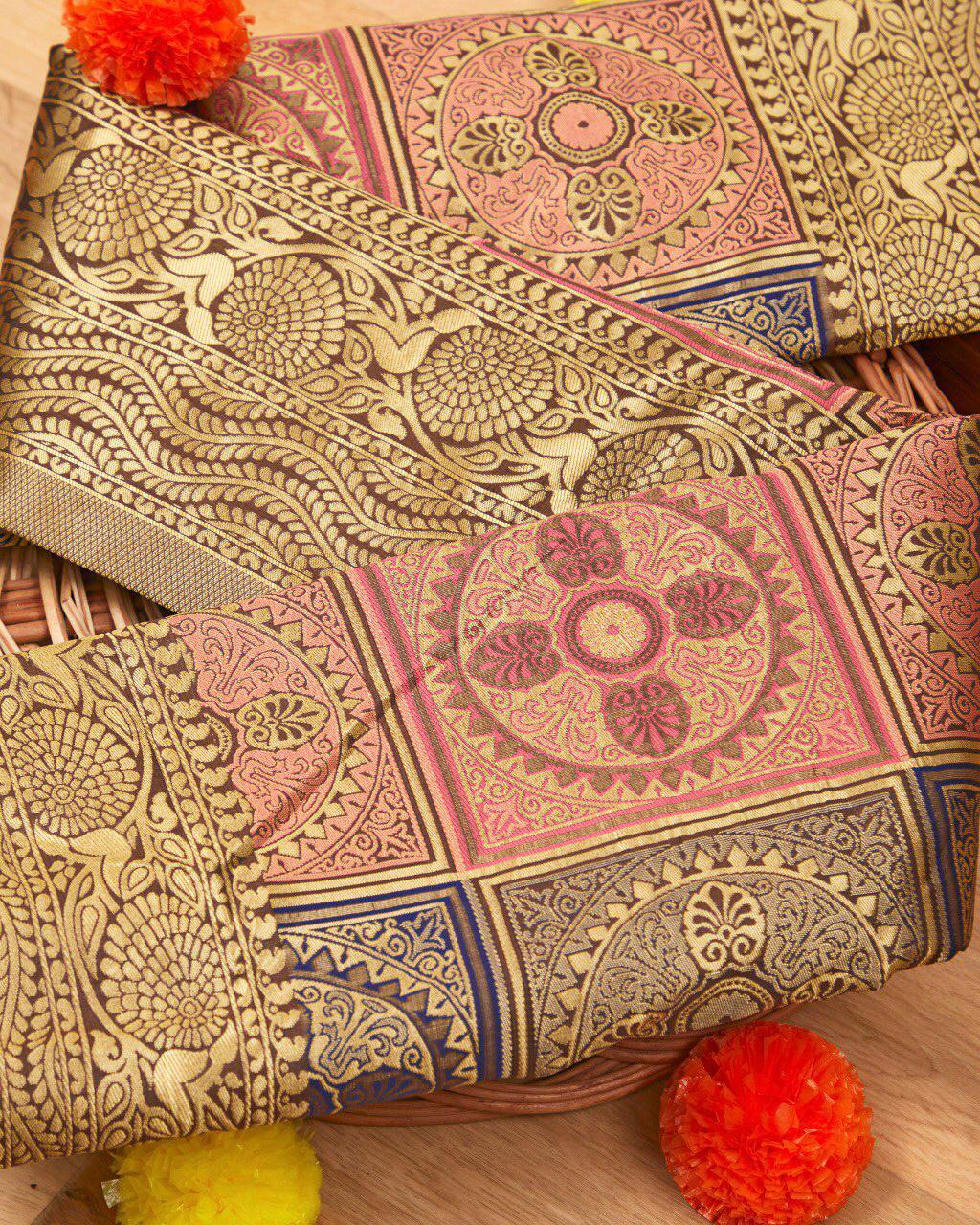 Glamorous Georgette Elegance Faux Georgette Saree with Thread & Sequin Work, Designer Blouse & Kamar Belt