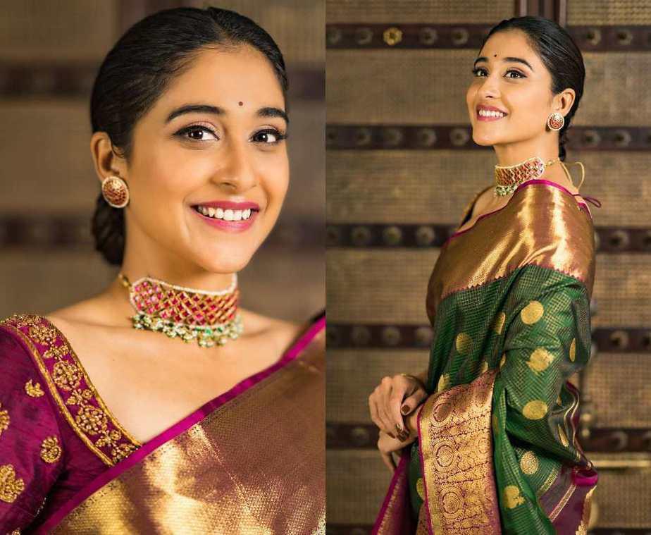 Regal Lichi Jacquard Soft Lichi Silk Saree with Rich Pallu & Exclusive Jacquard Border