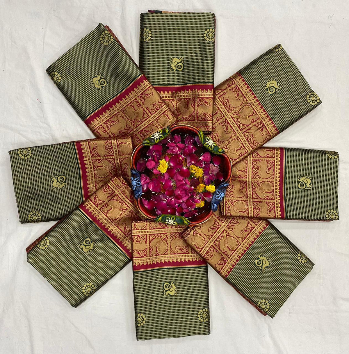 Regal Lichi Jacquard Soft Lichi Silk Saree with Rich Pallu & Exclusive Jacquard Border