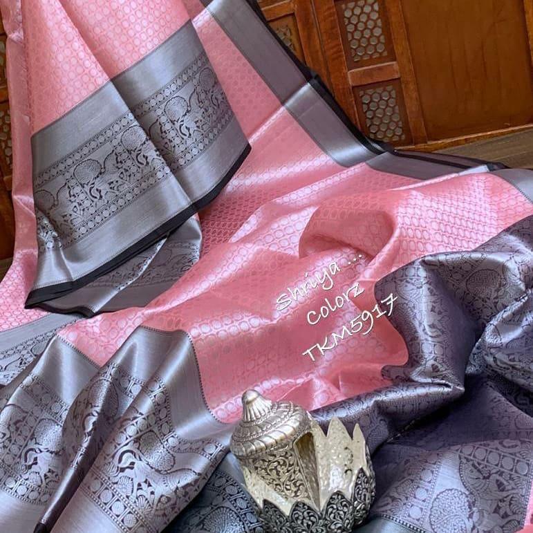 Lichi Silk Majesty – Premium Soft Lichi Silk Saree with Rich Pallu & All-Over Jacquard Work