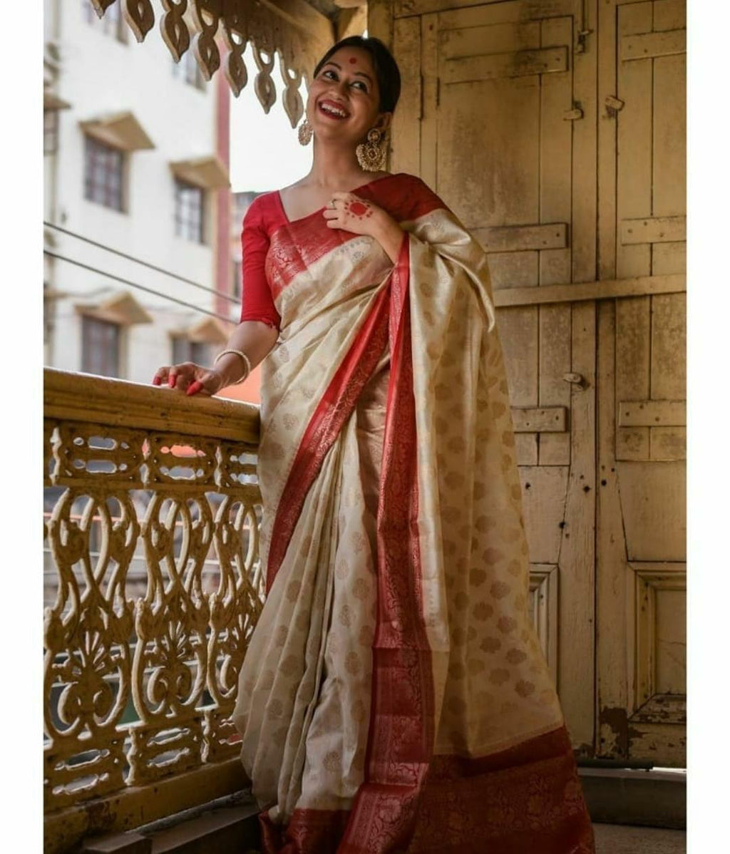 Royal Lichi Charm Soft Lichi Silk Saree with Rich Pallu & Exclusive All-Over Jacquard Work