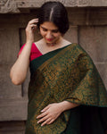 Regal Lichi Grace – Soft Lichi Silk Saree with Rich Pallu & All-Over Jacquard Work