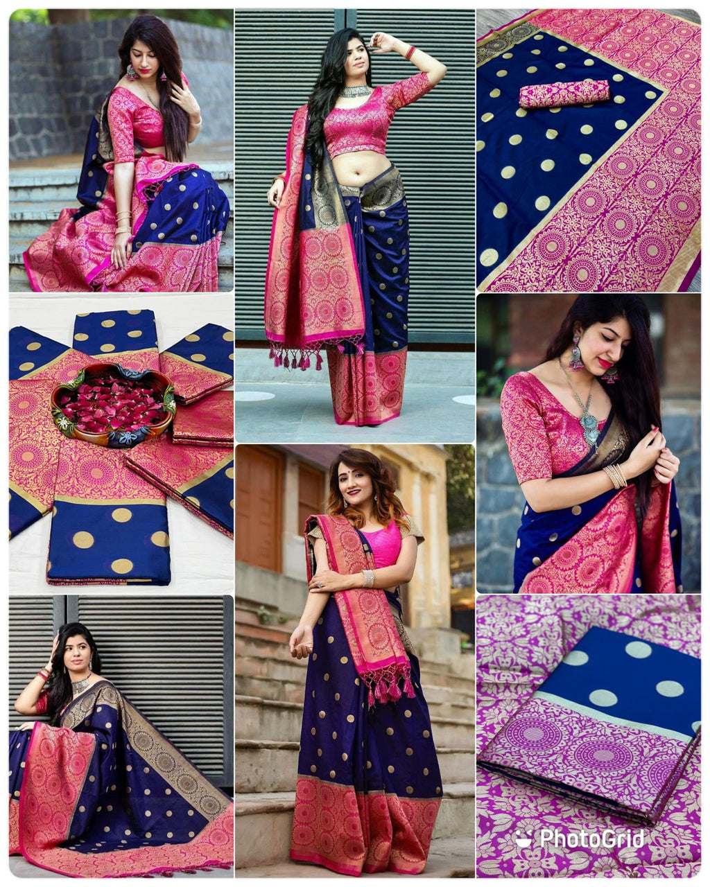 Lichi Silk Grandeur Premium Soft Lichi Silk Saree with Rich Pallu & Exclusive All-Over Jacquard Work