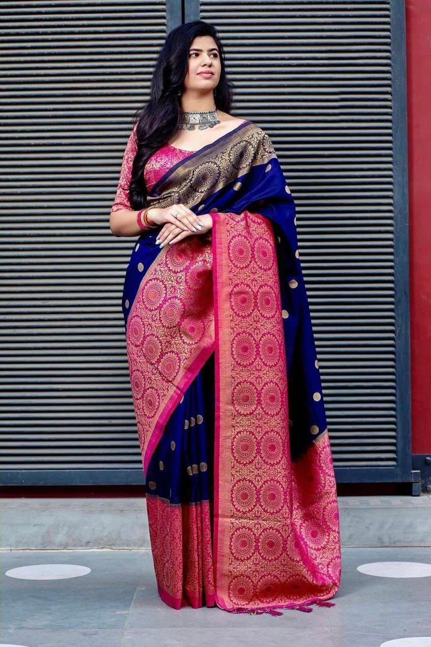 Lichi Silk Grandeur Premium Soft Lichi Silk Saree with Rich Pallu & Exclusive All-Over Jacquard Work
