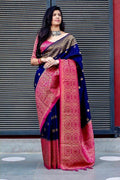 Lichi Silk Grandeur Premium Soft Lichi Silk Saree with Rich Pallu & Exclusive All-Over Jacquard Work
