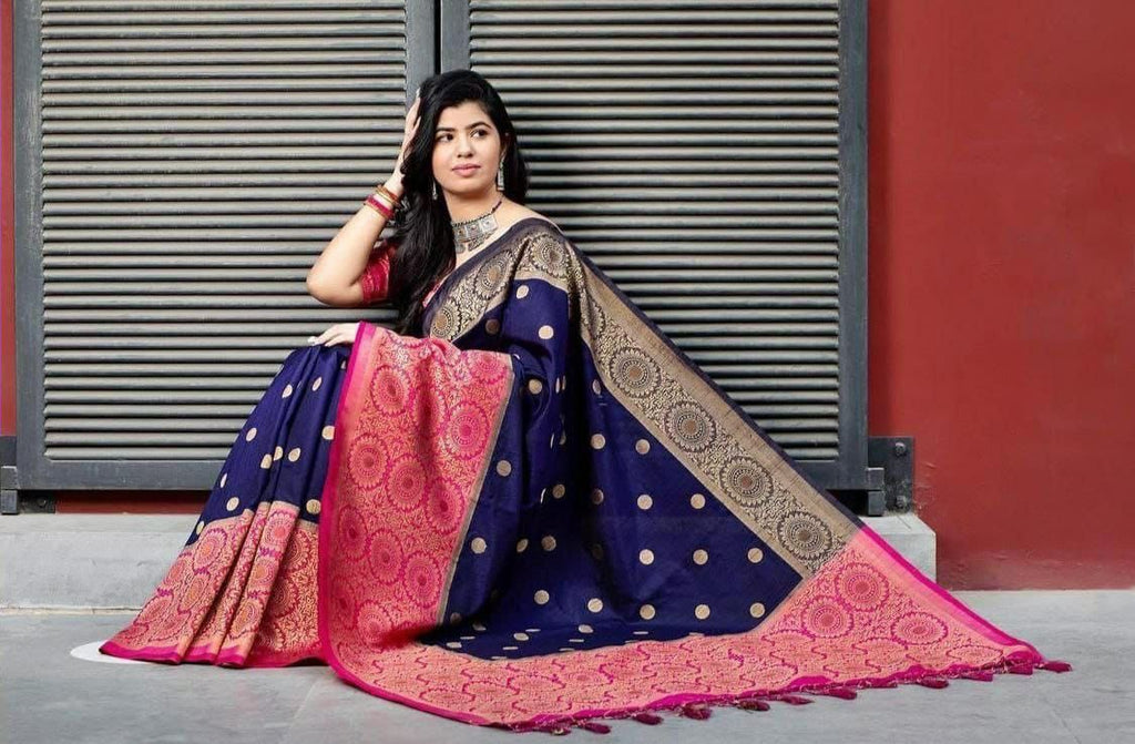 Lichi Silk Grandeur Premium Soft Lichi Silk Saree with Rich Pallu & Exclusive All-Over Jacquard Work