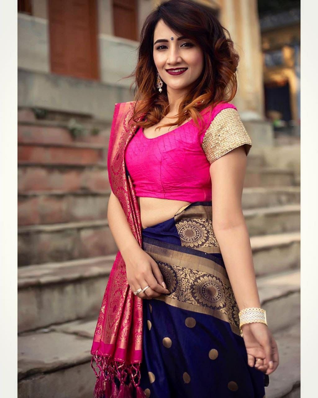 Lichi Silk Grandeur Premium Soft Lichi Silk Saree with Rich Pallu & Exclusive All-Over Jacquard Work