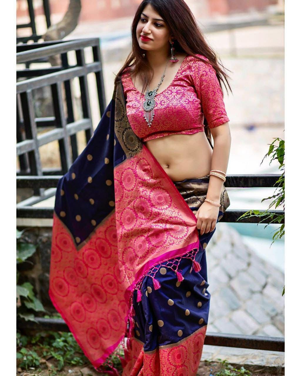 Lichi Silk Grandeur Premium Soft Lichi Silk Saree with Rich Pallu & Exclusive All-Over Jacquard Work