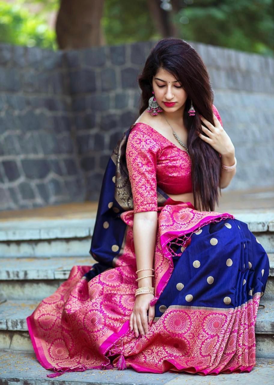 Lichi Silk Grandeur Premium Soft Lichi Silk Saree with Rich Pallu & Exclusive All-Over Jacquard Work