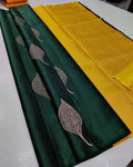 Lichi Silk Radiance – Elegant Soft Lichi Silk Saree with Rich Pallu & All-Over Jacquard Work