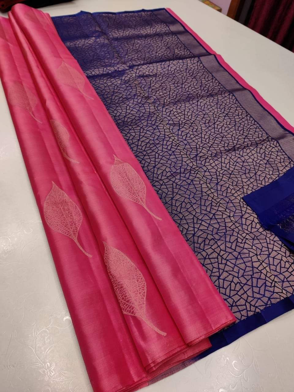 Lichi Silk Radiance – Elegant Soft Lichi Silk Saree with Rich Pallu & All-Over Jacquard Work