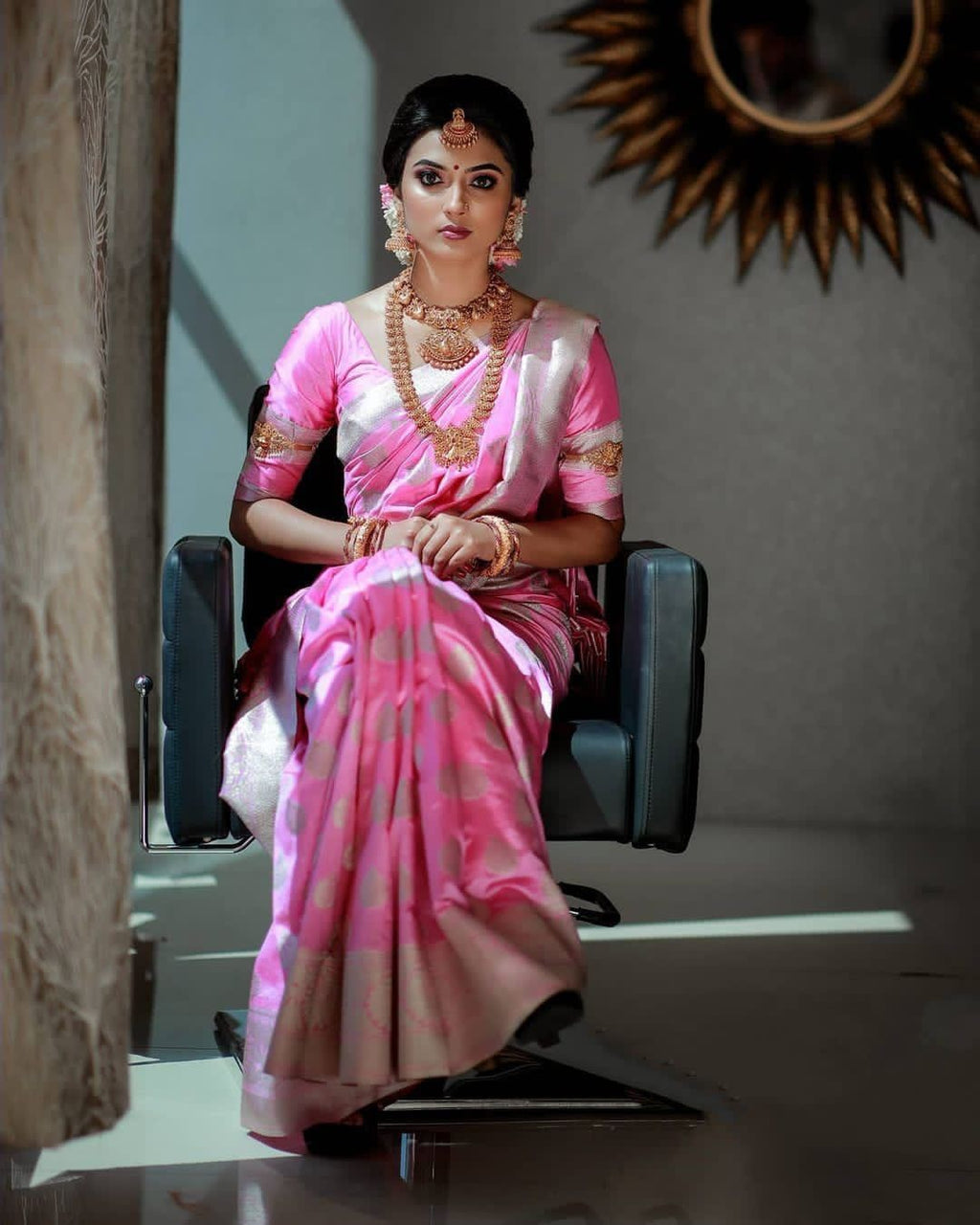 Lichi Silk Enchantment Elegant Soft Lichi Silk Saree with Rich Pallu & Exclusive All-Over Jacquard Work