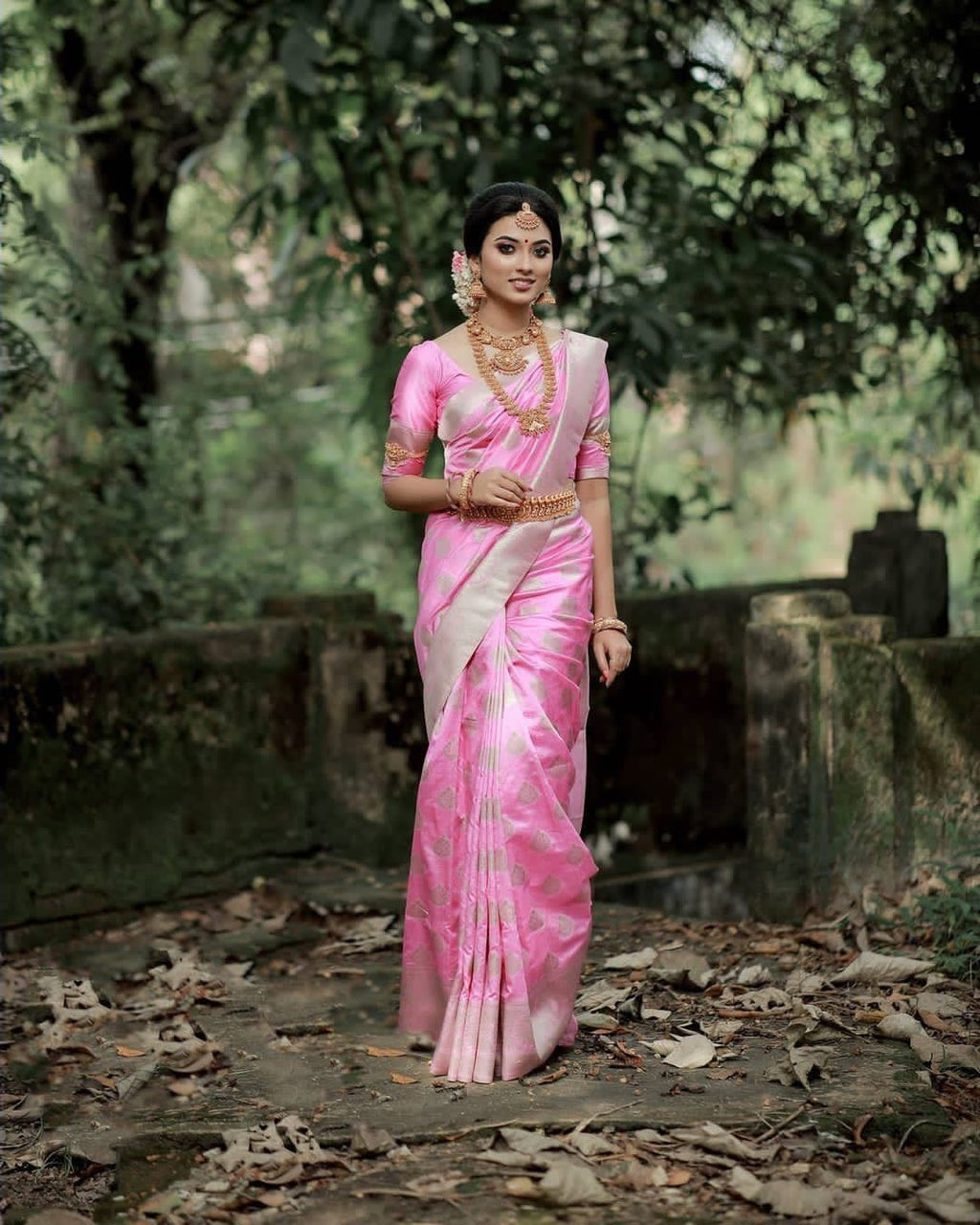 Lichi Silk Enchantment Elegant Soft Lichi Silk Saree with Rich Pallu & Exclusive All-Over Jacquard Work