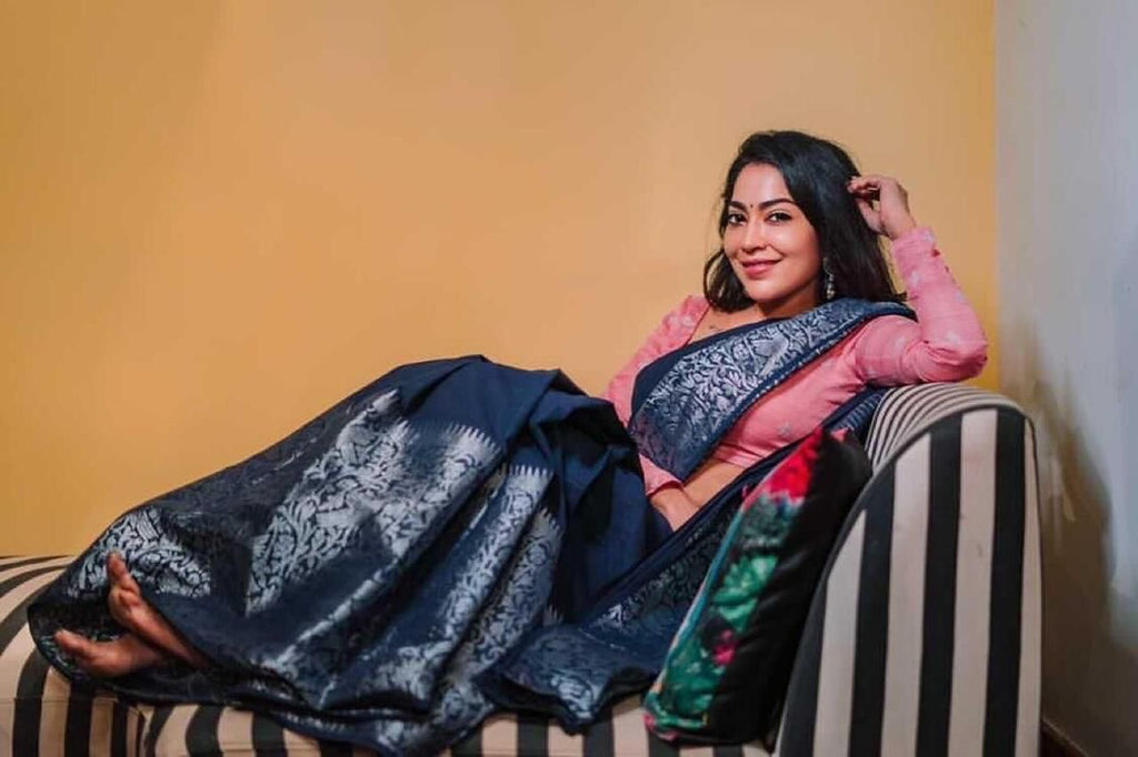 Regal Lichi Grace – Soft Lichi Silk Saree with Rich Pallu & All-Over Jacquard Work