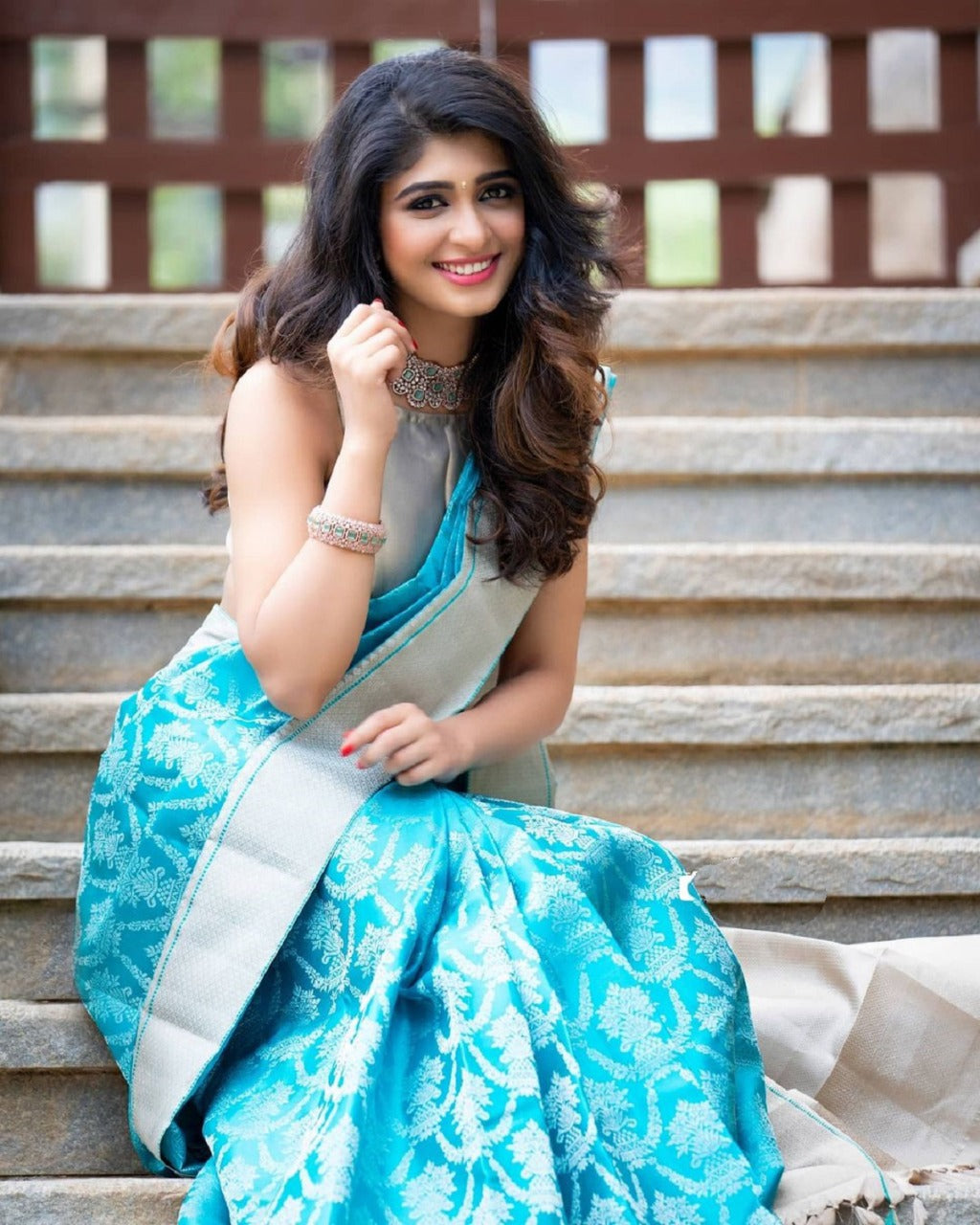 Royal Lichi Elegance – Premium Soft Lichi Silk Saree with Rich Pallu & Exclusive All-Over Jacquard Work