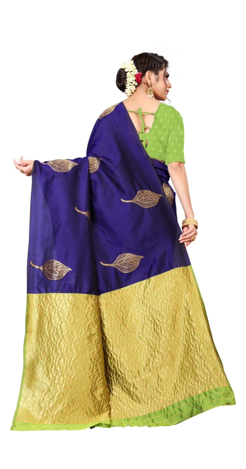 Lichi Silk Radiance – Elegant Soft Lichi Silk Saree with Rich Pallu & All-Over Jacquard Work