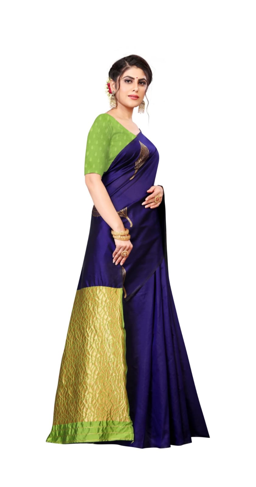 Lichi Silk Radiance – Elegant Soft Lichi Silk Saree with Rich Pallu & All-Over Jacquard Work