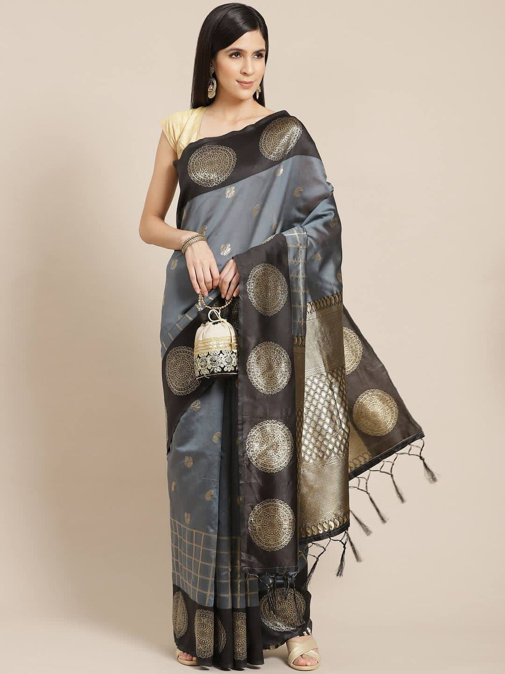 Lichi Silk Opulence Exquisite Soft Lichi Silk Saree with Rich Pallu & Intricate Jacquard Work