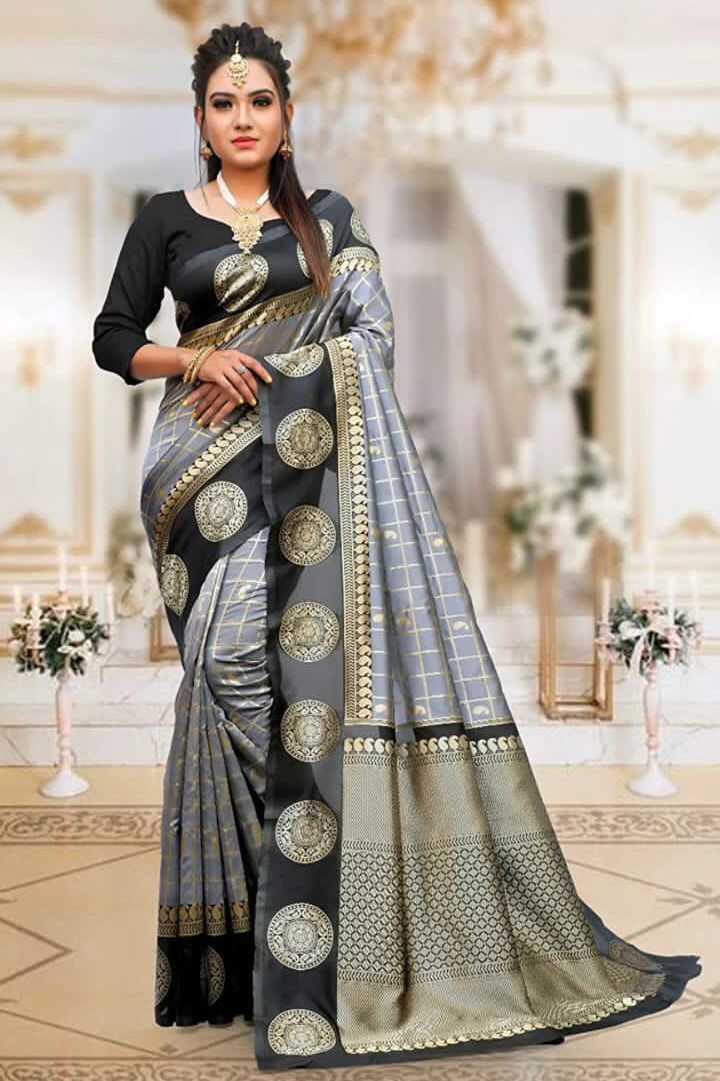 Lichi Silk Opulence Exquisite Soft Lichi Silk Saree with Rich Pallu & Intricate Jacquard Work