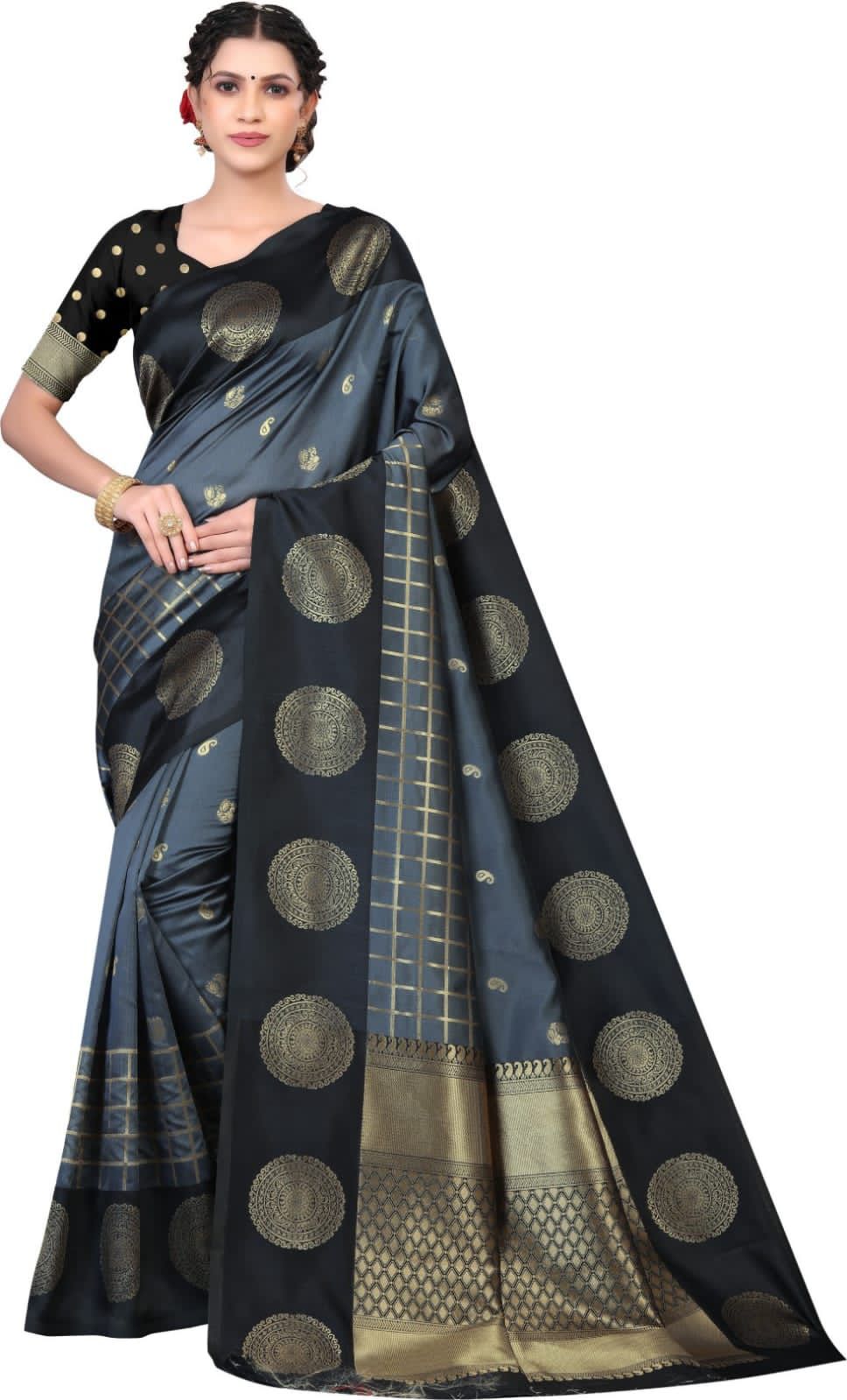 Lichi Silk Opulence Exquisite Soft Lichi Silk Saree with Rich Pallu & Intricate Jacquard Work
