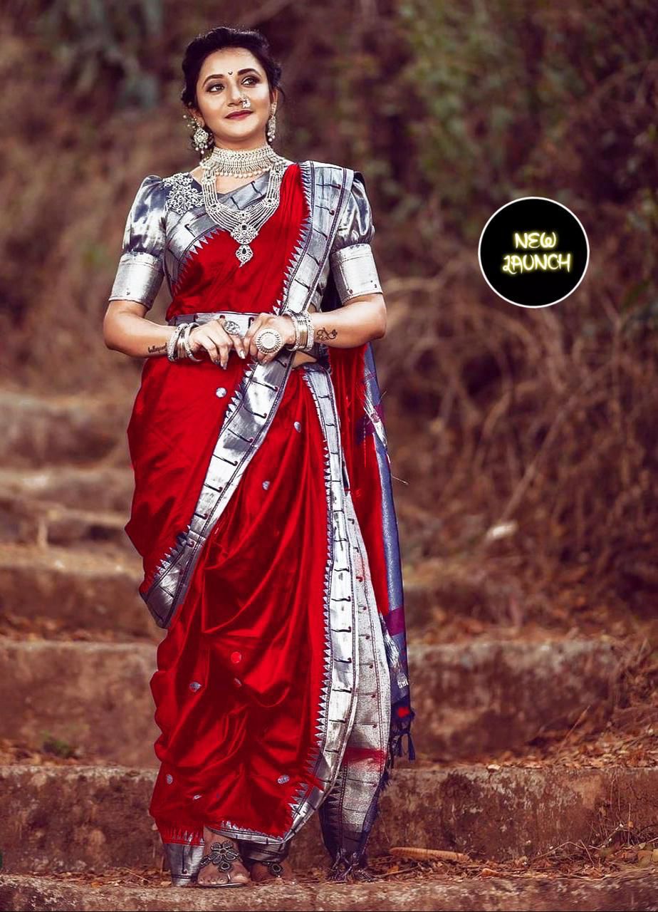 Lichi Silk Royalty Premium Soft Lichi Silk Saree with Rich Pallu & Exclusive Jacquard Work