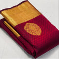 Lichi Silk Classic Grace Soft Lichi Silk Saree with Rich Pallu & All-Over Jacquard Work