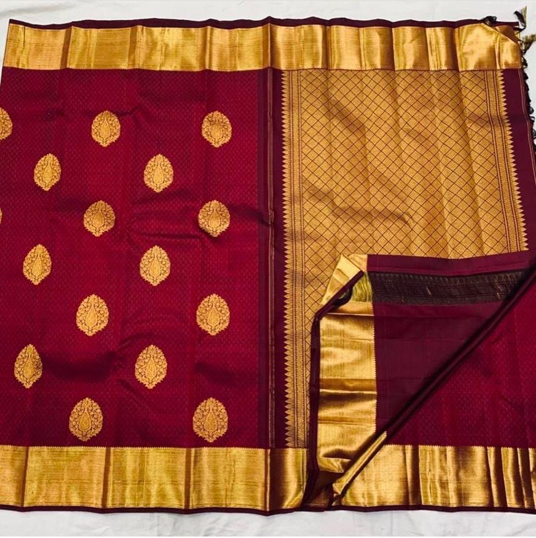 Lichi Silk Classic Grace Soft Lichi Silk Saree with Rich Pallu & All-Over Jacquard Work