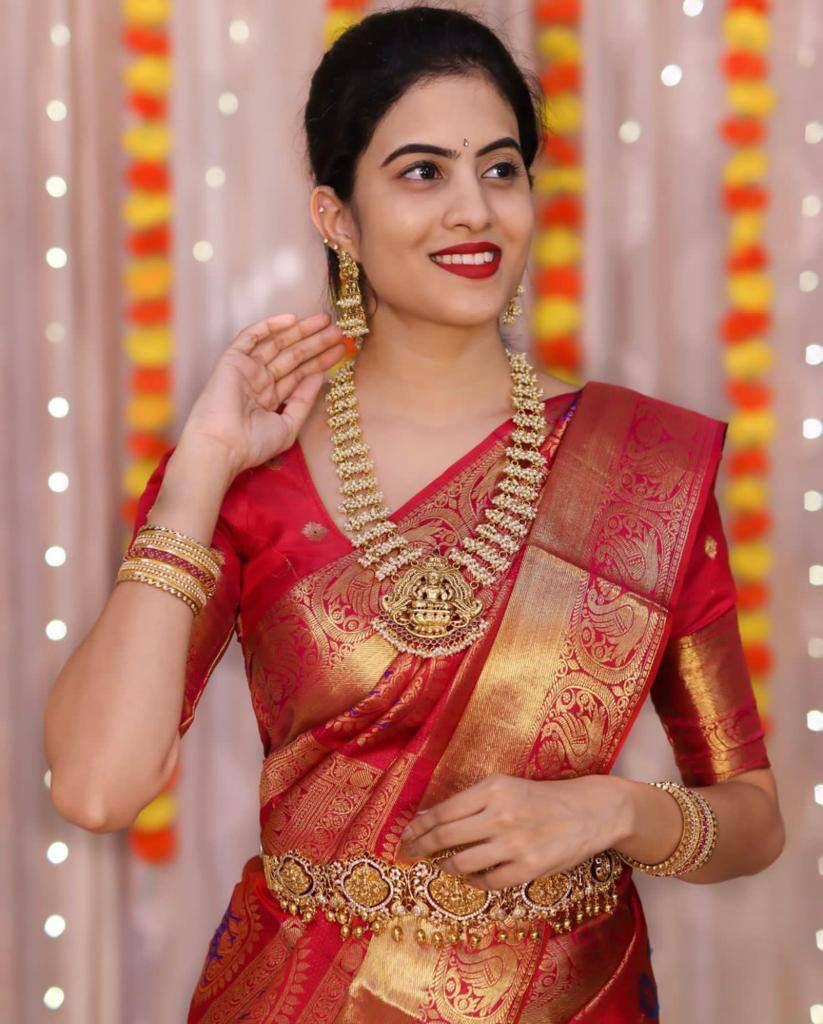 Lichi Silk Royal Grace Soft Lichi Silk Saree with Rich Pallu & Exclusive Jacquard Work