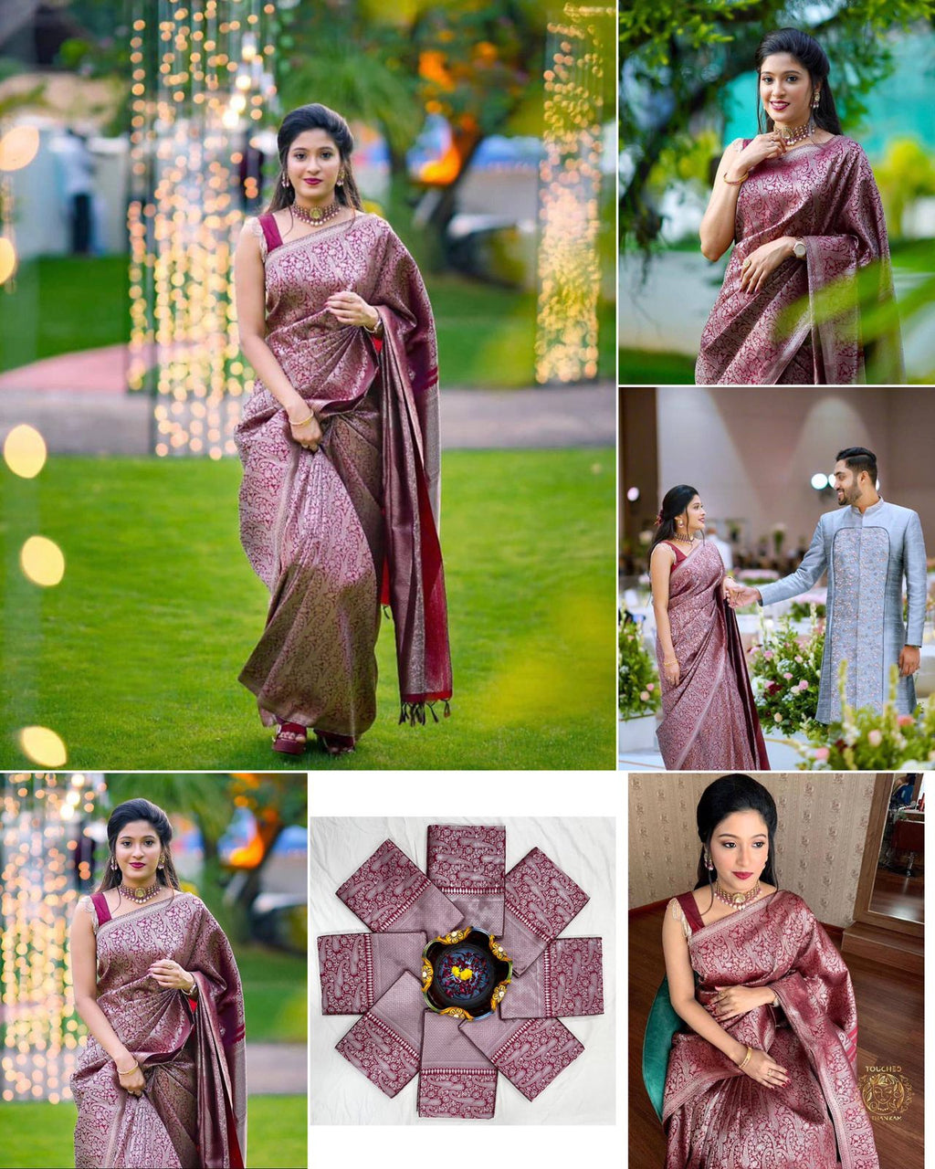Lichi Silk Royal Charm Soft Lichi Silk Saree with Rich Pallu & All-Over Jacquard Work