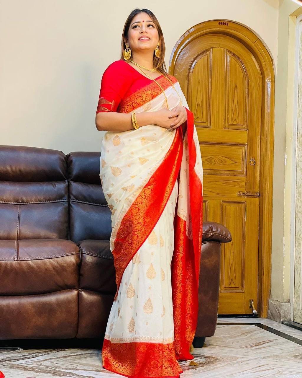 Lichi Silk Regal Beauty Soft Lichi Silk Saree with Rich Pallu & Exclusive Jacquard Work