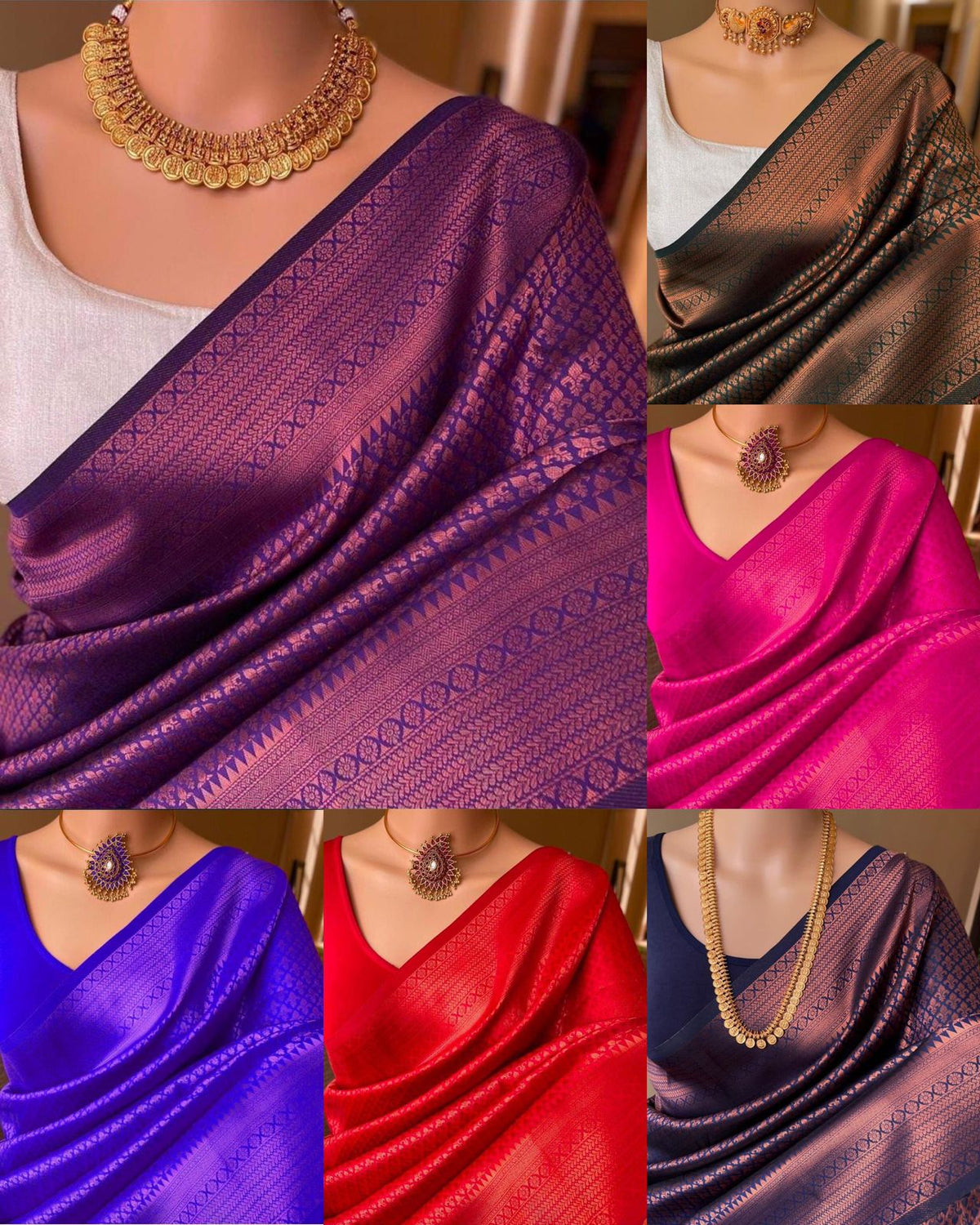 Lichi Silk Classic Charm Soft Lichi Silk Saree with Rich Pallu & Jacquard Work