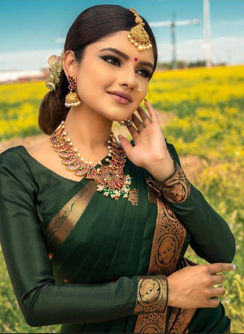Lichi Silk Grace Soft Lichi Silk Saree with Rich Pallu & All-Over Jacquard Work