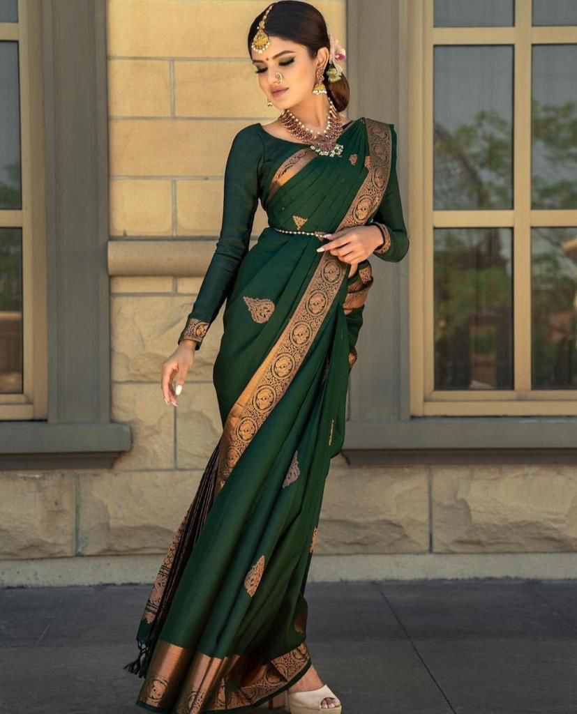 Lichi Silk Grace Soft Lichi Silk Saree with Rich Pallu & All-Over Jacquard Work