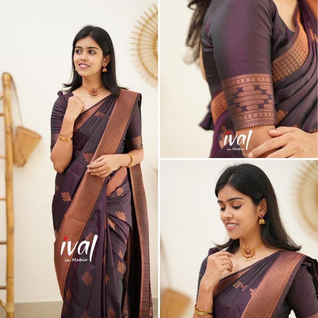 Lichi Silk Grace Soft Lichi Silk Saree with Rich Pallu & All-Over Jacquard Work