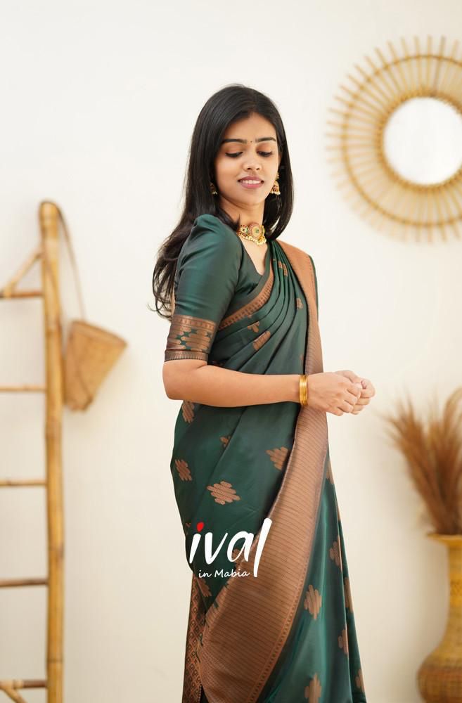 Lichi Silk Grace Soft Lichi Silk Saree with Rich Pallu & All-Over Jacquard Work