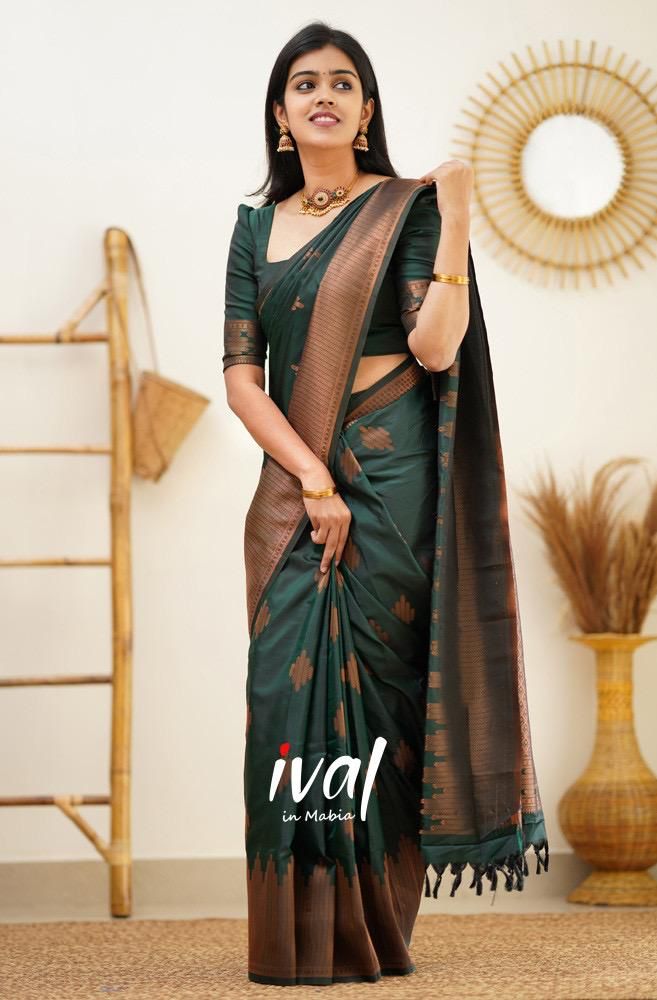 Lichi Silk Grace Soft Lichi Silk Saree with Rich Pallu & All-Over Jacquard Work