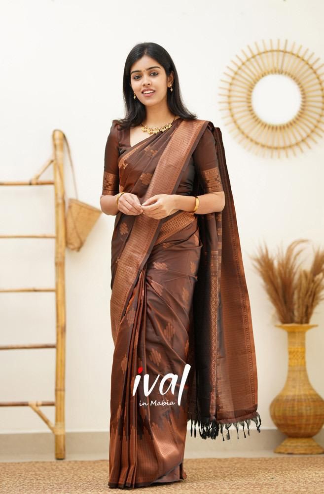 Lichi Silk Grace Soft Lichi Silk Saree with Rich Pallu & All-Over Jacquard Work