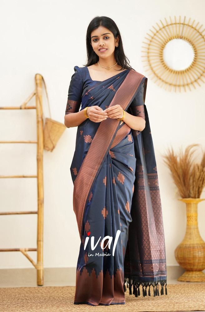 Lichi Silk Grace Soft Lichi Silk Saree with Rich Pallu & All-Over Jacquard Work